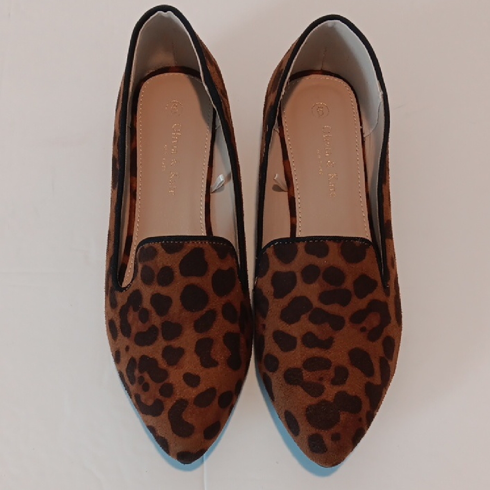 Olivia & Kate Leopard Print Flats